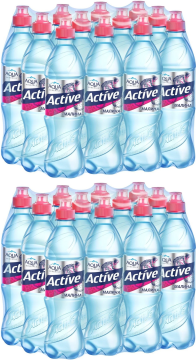 АКТИВ малина 0,5л.*12шт. - 2 упаковки Aqua Minerale Active