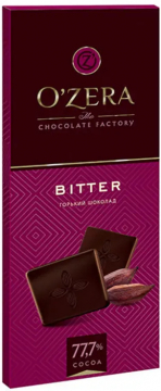 Ozera Горький шоколад Bitter 77,7% 90гр.*18шт.