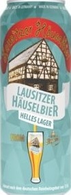 Пиво пастеризованное светлое фильтрованное Lausitzer Häuselbier Helles Lager, 4,1%; 0,5л