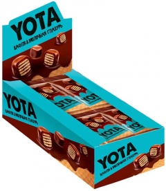 Вафля в молочной шоколадной глазури 40г Yota!*192шт.